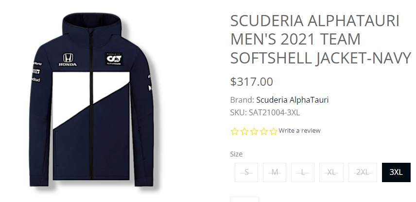 AlphaTauri F1 softshell jacket price.png
