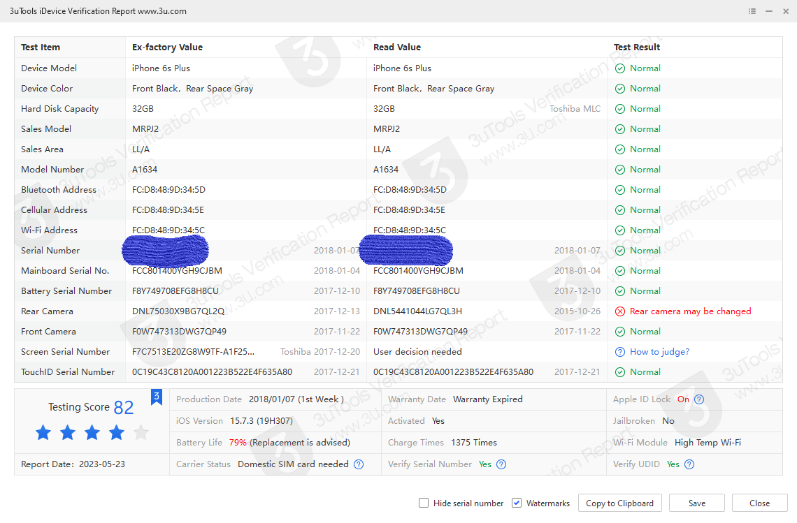 iPhone 6s Plus_iDevice Verification Report_000E31DC0078A0A6.png
