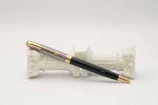 Parker-Sonnet-Chiselled-Silver-Black-Ballpoint-Pen-1.jpg