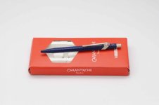 Caran-DAche-849-Classic-Sapphire-Blue-Ballpoint Pen-2.jpg